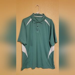Links Edition Sage Green Polo Short Sleeved Shirt.